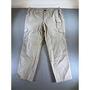 5.11 Tactical Pants Womens 20 Beige Cargo Elastic Waist‎ Workwear Casual Outdoor